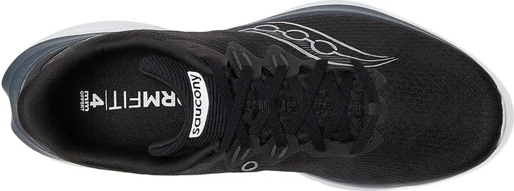Saucony Kinvara 16 Men's Running Shoes Black/White : 11 D - Medium, Textile - Image 2