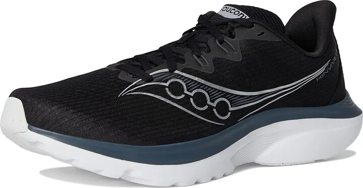 Saucony Kinvara 16 Men's Running Shoes Black/White : 11 D - Medium, Textile - Image 5