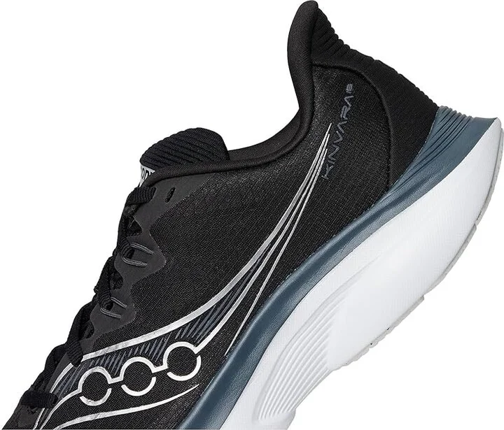 Saucony Kinvara 16 Men's Running Shoes Black/White : 11 D - Medium, Textile - Image 7