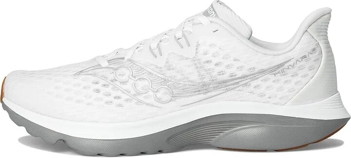 Saucony Kinvara 16 Men's Running Shoes White/Gum : 11.5 D - Medium, Textile - Image 6