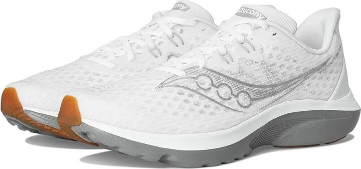 Saucony Kinvara 16 Men's Running Shoes White/Gum : 11.5 D - Medium, Textile