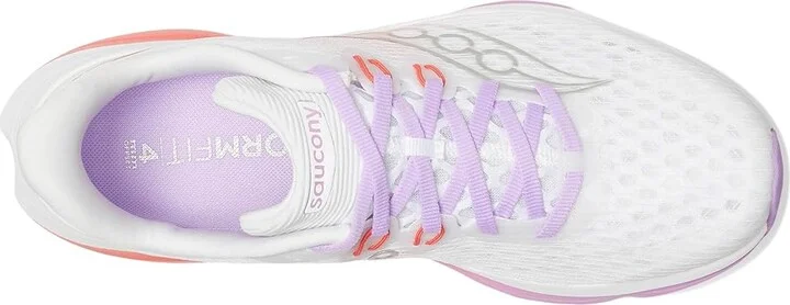 Saucony Kinvara 16 Women's Running Shoes White/Crocus : 8.5 B - Medium, Textile - Image 2