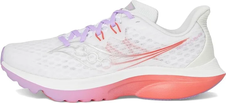 Saucony Kinvara 16 Women's Running Shoes White/Crocus : 8.5 B - Medium, Textile - Image 6