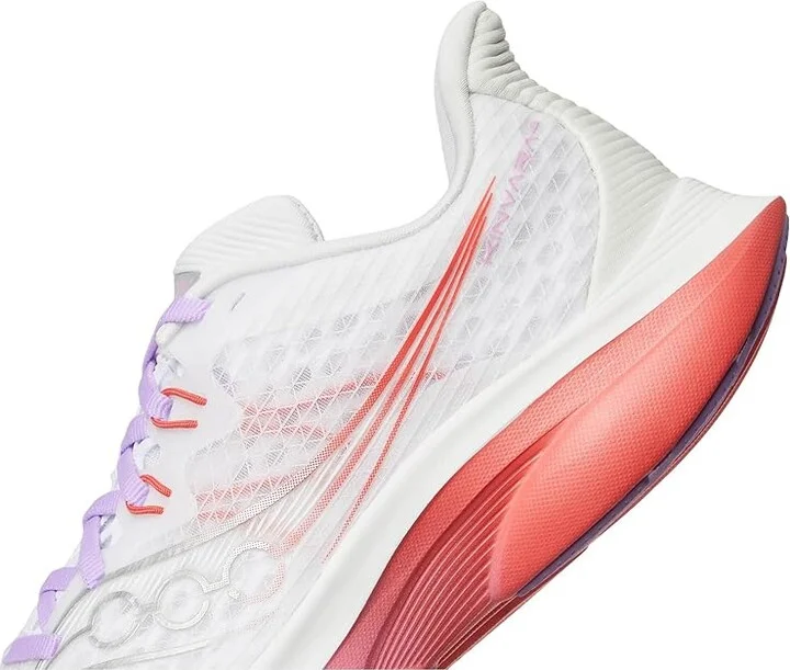 Saucony Kinvara 16 Women's Running Shoes White/Crocus : 8.5 B - Medium, Textile - Image 7