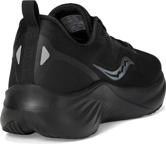 Saucony Lancer 3 Men's Running Shoes Triple Black : 7 D - Medium, Synthetic - Image 4