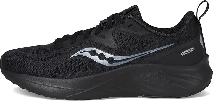 Saucony Lancer 3 Women's Running Shoes Triple Black : 5.5 B - Medium - Image 6