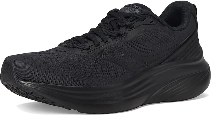 Saucony Lancer Run Men's Running Shoes Triple Black : 9 D - Medium, Textile - Image 5