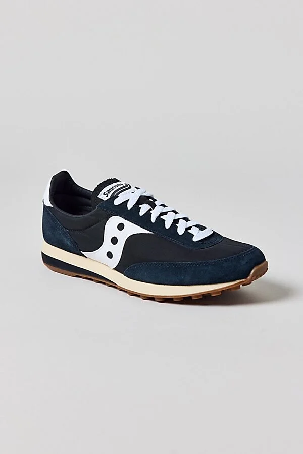Saucony Men's 80 Running Sneaker in Black/White - Image 3