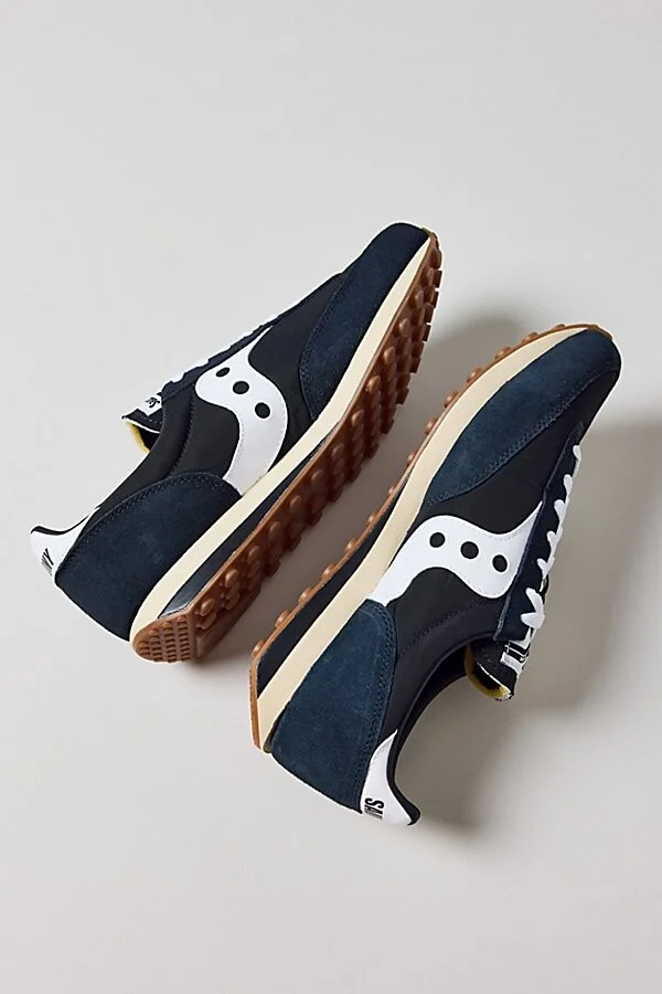 Saucony Men's 80 Running Sneaker in Black/White
