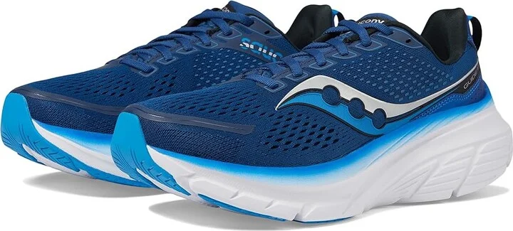Saucony Men's Guide 17 Men's Shoes Navy/Cobalt 1 : 8 D - Medium, Synthetic/Textile