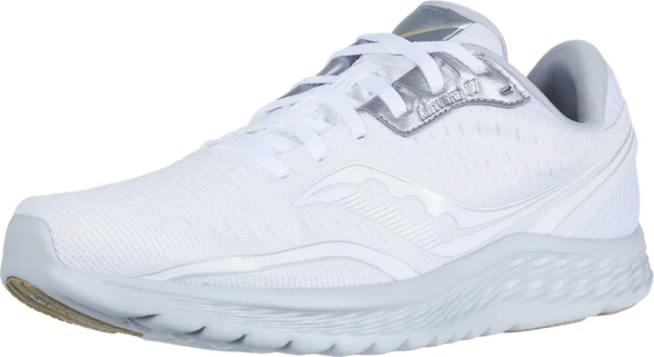 Saucony Men's Kinvara 11 White/Grey Running Shoe 13 M US