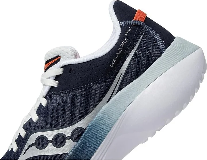 Saucony Men's Kinvara Pro Men's Shoes Navy/White : 7.5 D - Medium, Textile - Image 4