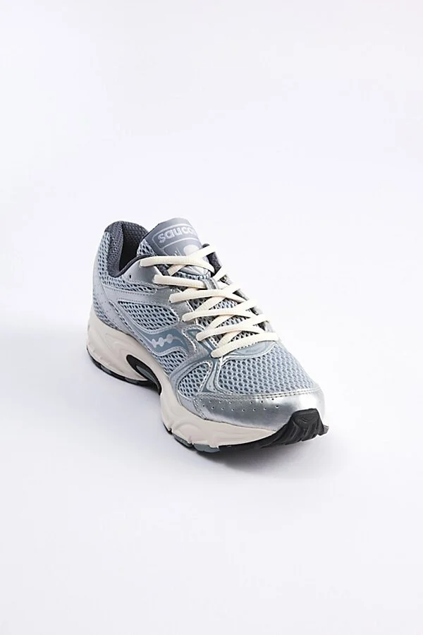 Saucony Men's Ride Millennium Sneaker in Silver/Creme - Image 3