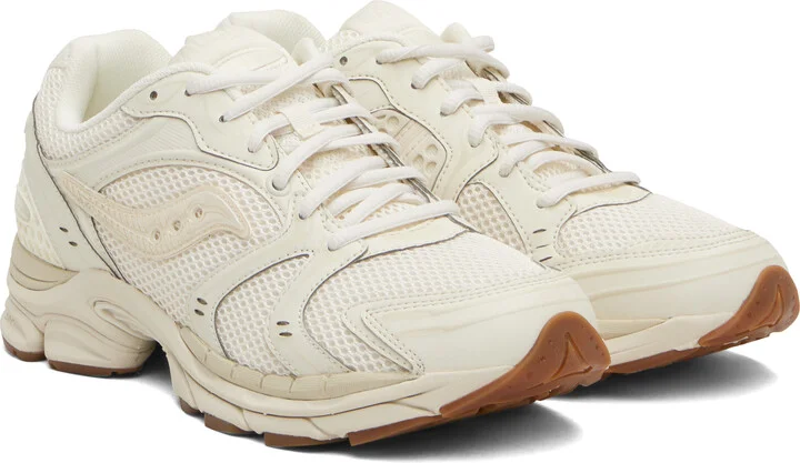 Saucony Off-White & Beige ProGrid Triumph 4 Heritage Sneakers - Image 4
