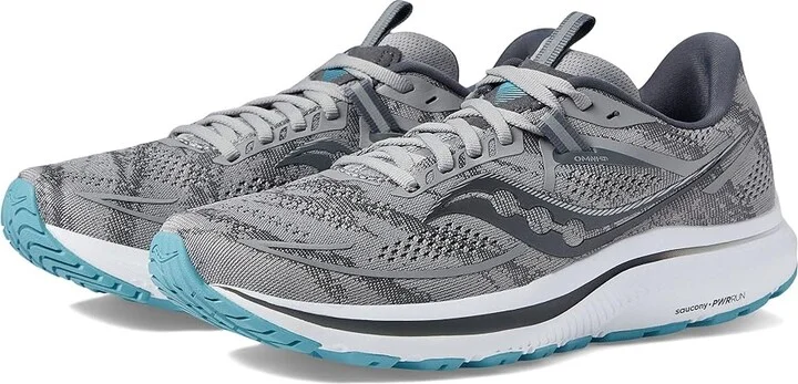Saucony Omni 21 Women's Shoes Alloy/Rainfall : 5.5 B - Medium, Synthetic/Textile