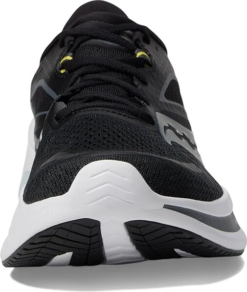 Saucony Omni 22 Men's Shoes Black/White 1 : 7 D - Medium, Synthetic/Textile - Image 3