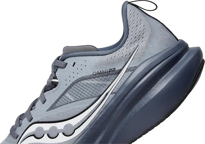 Saucony Omni 22 Men's Shoes Flint/Dusk : 8 D - Medium, Synthetic/Textile - Image 4