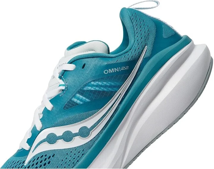 Saucony Omni 22 Women's Shoes Bayside/White : 6 B - Medium, Synthetic/Textile - Image 4