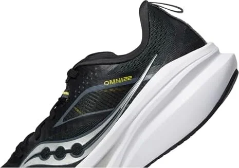 Saucony Omni 22 Women's Shoes Black/White 1 : 5 B - Medium, Synthetic/Textile - Image 4
