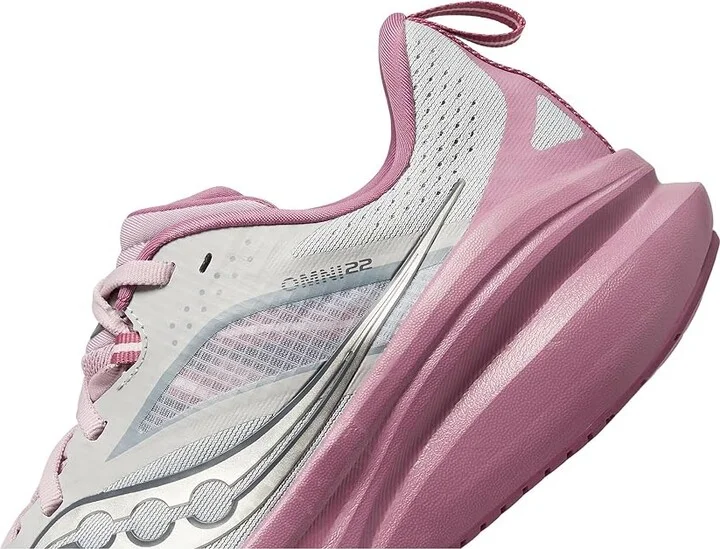 Saucony Omni 22 Women's Shoes Cloud/Orchid 1 : 5.5 B - Medium, Synthetic/Textile - Image 4