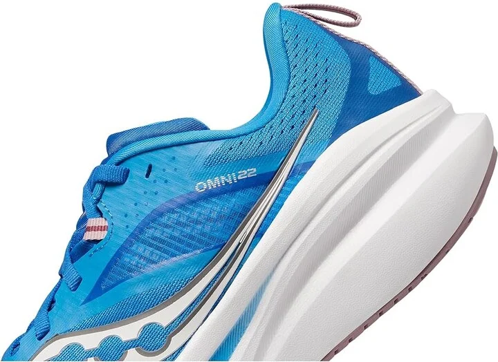 Saucony Omni 22 Women's Shoes Cobalt/Orchid : 5 B - Medium, Synthetic/Textile - Image 4