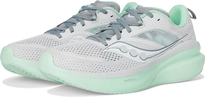 Saucony Omni 22 Women's Shoes Fog/Jade : 7.5 B - Medium, Synthetic/Textile