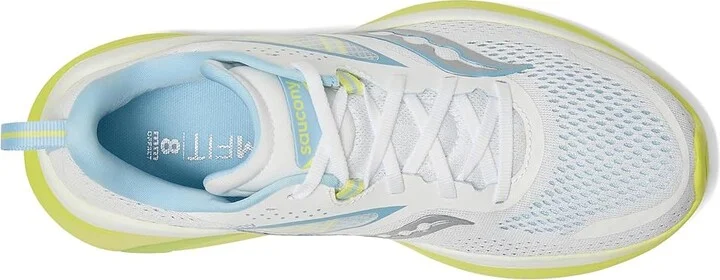 Saucony Omni 22 Women's Shoes White/Sunny : 11.5 B - Medium, Synthetic/Textile - Image 2