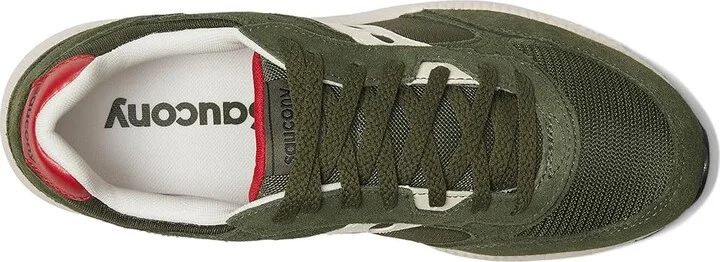 Saucony Originals Eclipse Men's Shoes Green/Off White : 11.5 D - Medium, Suede - Image 2