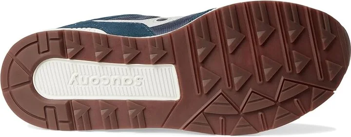 Saucony Originals Eclipse Men's Shoes Navy/Silver : 11.5 D - Medium, Suede - Image 3
