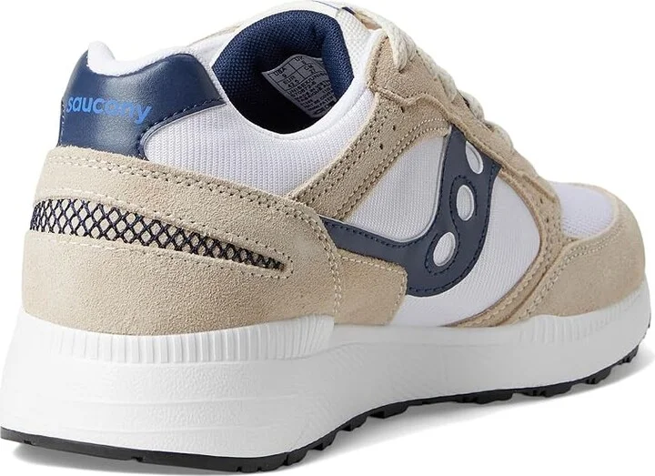 Saucony Originals Eclipse Men's Shoes White/Navy : 9 D - Medium, Suede - Image 4
