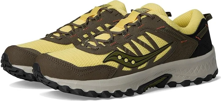 Saucony Originals Grid Peak Shoes Yellow/Walnut : Men's 8.5 - Women's 10 Medium, Synthetic