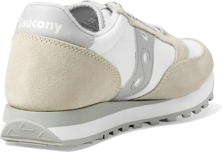 Saucony Originals Jazz Original Men's Classic Shoes White/Grey : Men's 11.5 - Women's 13 Medium, Rubber/Suede/Textile - Image 4