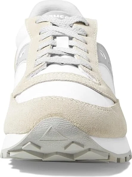 Saucony Originals Jazz Original Men's Classic Shoes White/Grey : Men's 11.5 - Women's 13 Medium, Rubber/Suede/Textile - Image 5