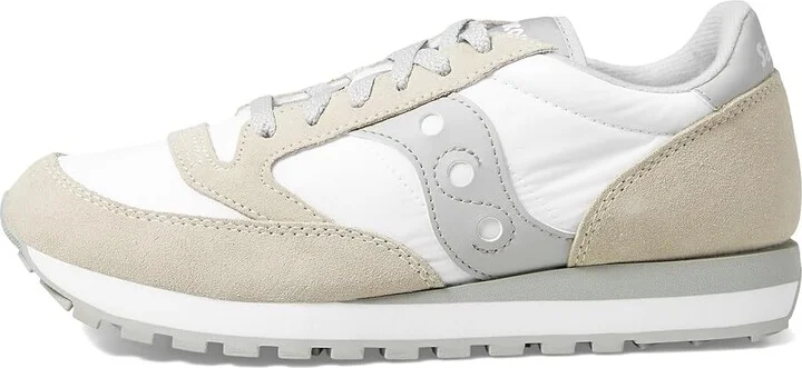 Saucony Originals Jazz Original Men's Classic Shoes White/Grey : Men's 11.5 - Women's 13 Medium, Rubber/Suede/Textile - Image 6