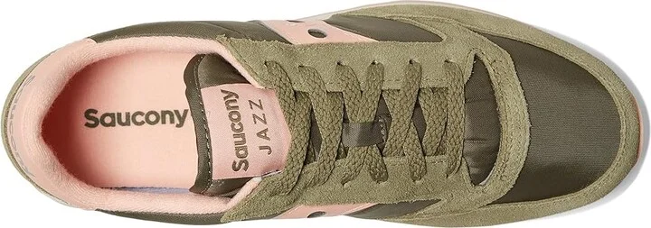 Saucony Originals Jazz Original Women's Classic Shoes Olive/Peach : 5.5 B - Medium, Suede/Textile - Image 2