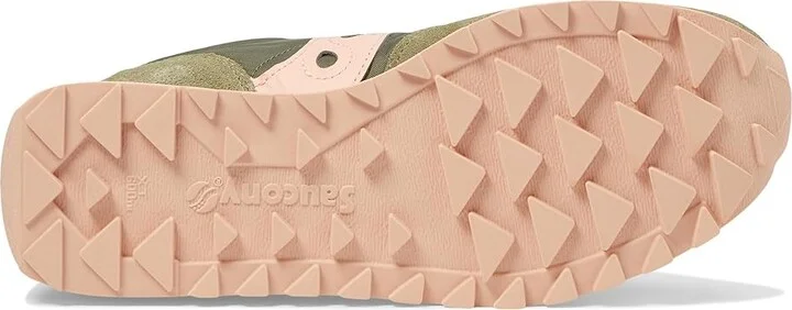 Saucony Originals Jazz Original Women's Classic Shoes Olive/Peach : 5.5 B - Medium, Suede/Textile - Image 3