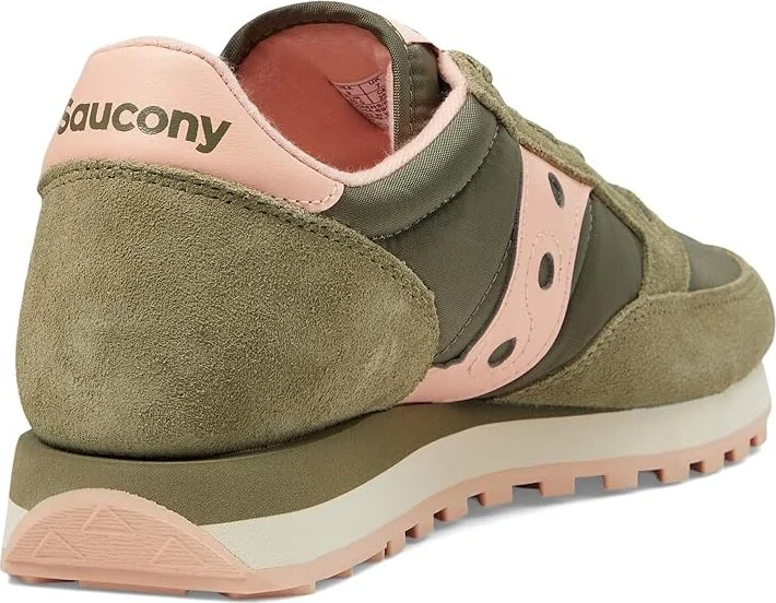 Saucony Originals Jazz Original Women's Classic Shoes Olive/Peach : 5.5 B - Medium, Suede/Textile - Image 4