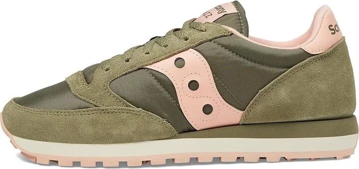 Saucony Originals Jazz Original Women's Classic Shoes Olive/Peach : 5.5 B - Medium, Suede/Textile - Image 6
