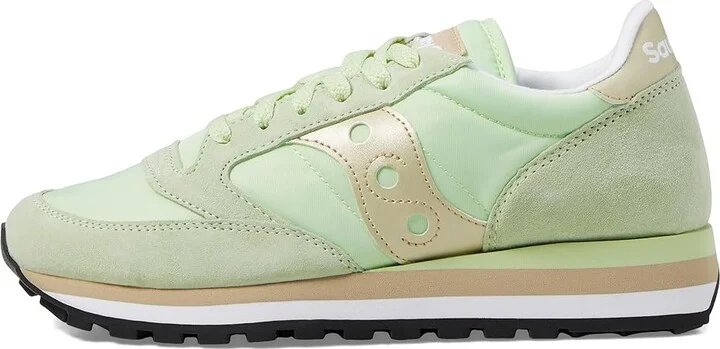 Saucony Originals Jazz Triple Women's Shoes Green/Gold : 5 B - Medium, Textile/Synthetic - Image 6