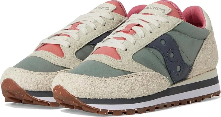 Saucony Originals Jazz Triple Women's Shoes Mud/Ivory : 6.5 B - Medium, Textile/Synthetic