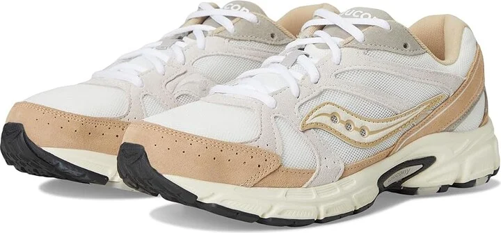 Saucony Originals Ride Millennium Lace-up Boots White/Sand : Men's 7 - Women's 8.5 Medium, Leather
