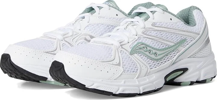 Saucony Originals Ride Millennium Women's Shoes White/Sage : 7 B - Medium, Leather
