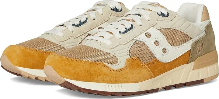 Saucony Originals Shadow 5000 Lace-up Boots Beige/Off-White : Men's 8.5 - Women's 10 Medium, Suede/Textile