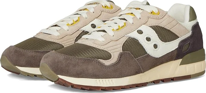 Saucony Originals Shadow 5000 Lace-up Boots Green/Off-White : Men's 7 - Women's 8.5 Medium, Suede/Textile