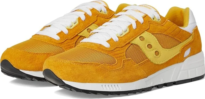 Saucony Originals Shadow 5000 Lace-up Boots Mustard/White : Men's 8.5 - Women's 10 Medium, Suede/Textile