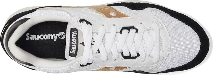 Saucony Originals Shadow 5000 Lace-up Boots White/Black/Gold : Men's 7.5 - Women's 9 Medium, Suede/Textile - Image 2