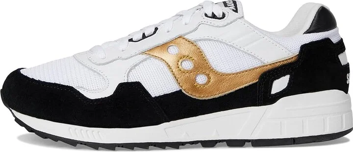 Saucony Originals Shadow 5000 Lace-up Boots White/Black/Gold : Men's 7.5 - Women's 9 Medium, Suede/Textile - Image 6
