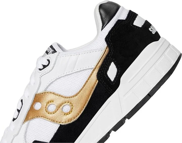 Saucony Originals Shadow 5000 Lace-up Boots White/Black/Gold : Men's 7.5 - Women's 9 Medium, Suede/Textile - Image 7