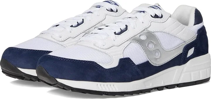 Saucony Originals Shadow 5000 Lace-up Boots White/Navy/Silver : Men's 8 - Women's 9.5 Medium, Suede/Textile