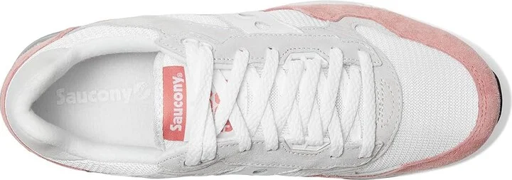 Saucony Originals Shadow 5000 Lace-up Boots White/Salmon : Men's 7 - Women's 8.5 Medium, Suede/Textile - Image 2